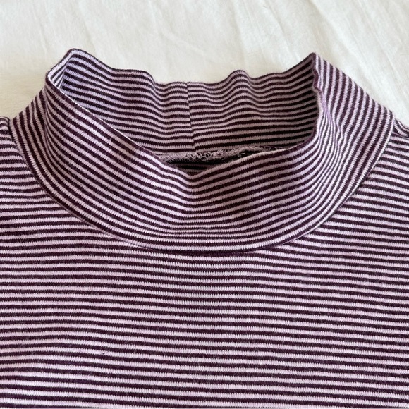 Eddie Bauer Stripe Sleeveless Mock Neck Tank Top - Picture 6 of 11